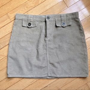 NWOT Mavi Beige Cord Mini Skirt